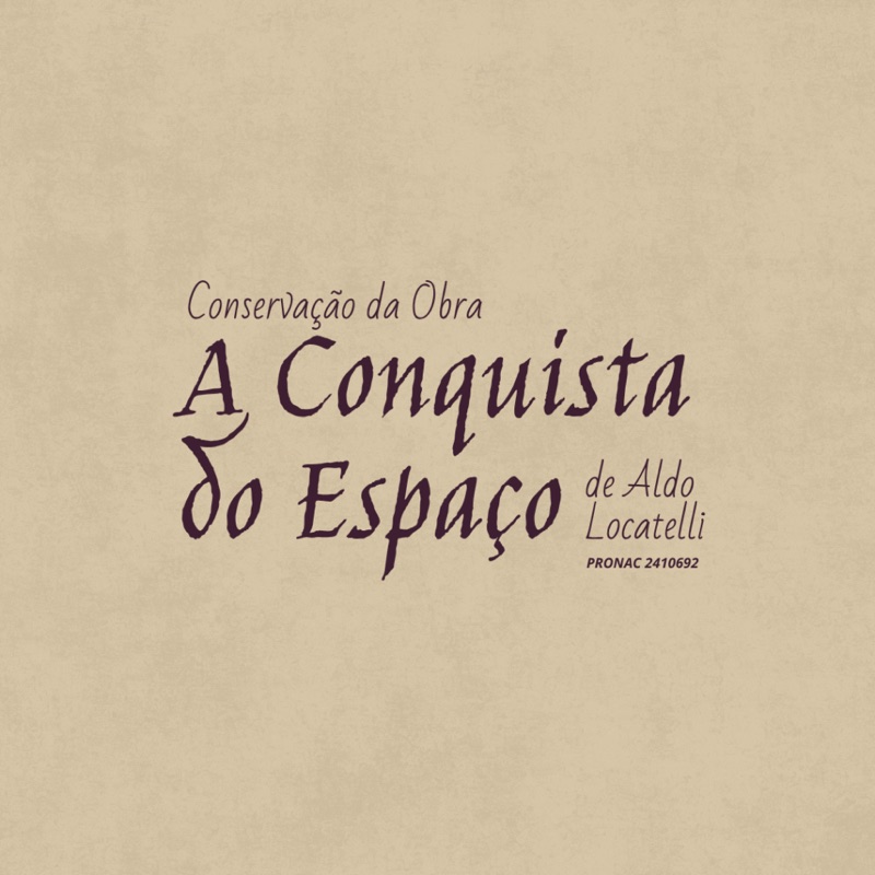 Capa do projeto Conservação da Obra A Conquista do Espaço, de Aldo Locatelli